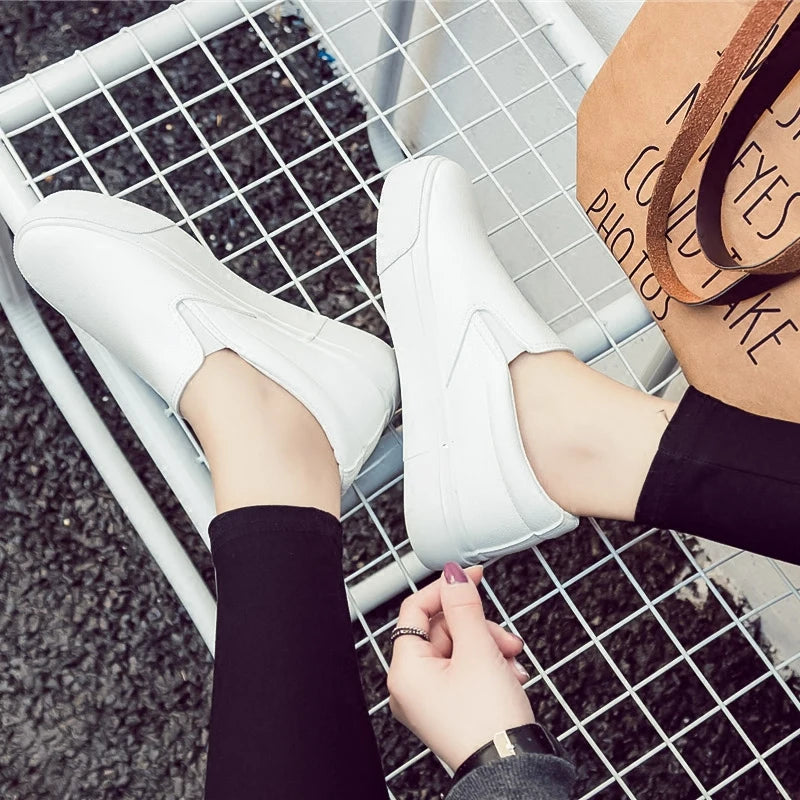 Women's Loafers Leather Spring Trend Casual Flats
