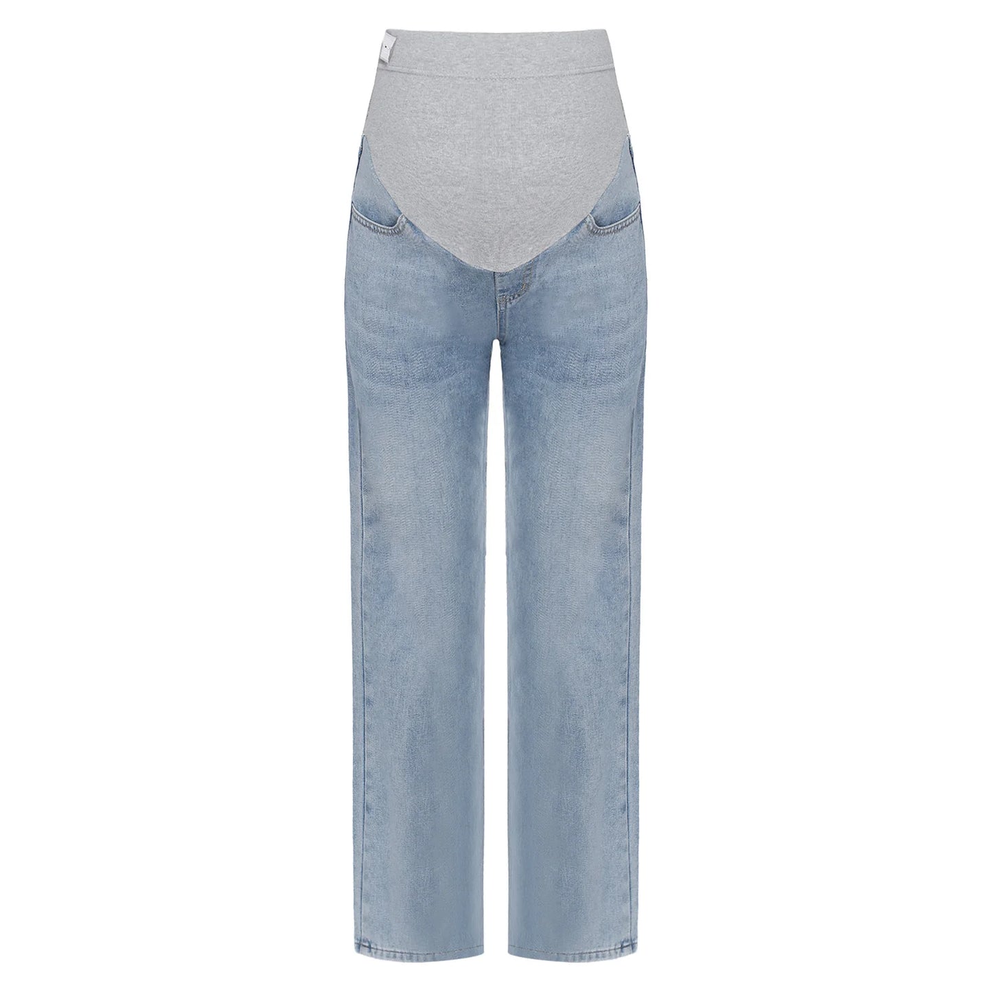 Maternity Jeans Pregnant Women Clothing High Waist Wide-Leg Denim Pants