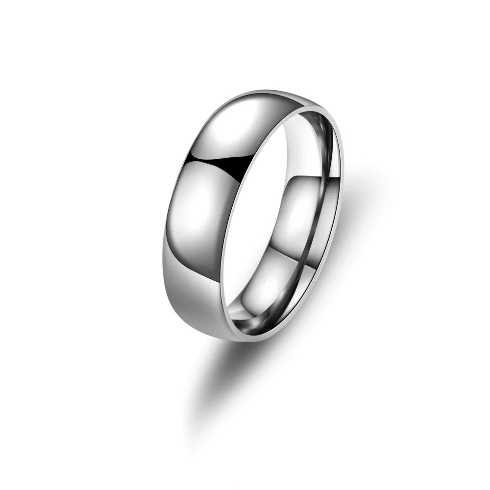 Fashion Charm Jewelry Ring for Men Women Stainless Steel Black Rings