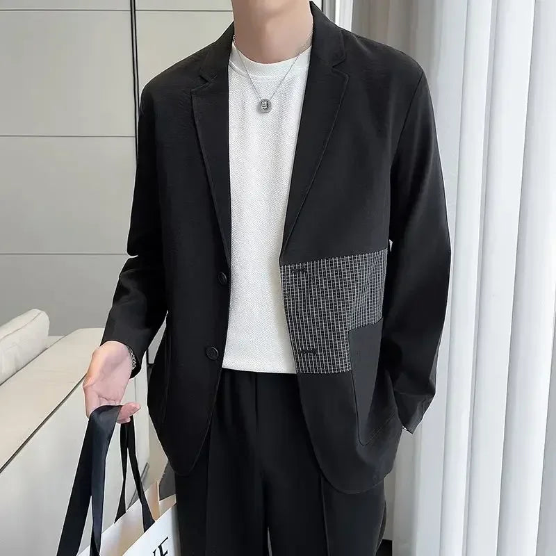 Male Coats High Quality Solid Color