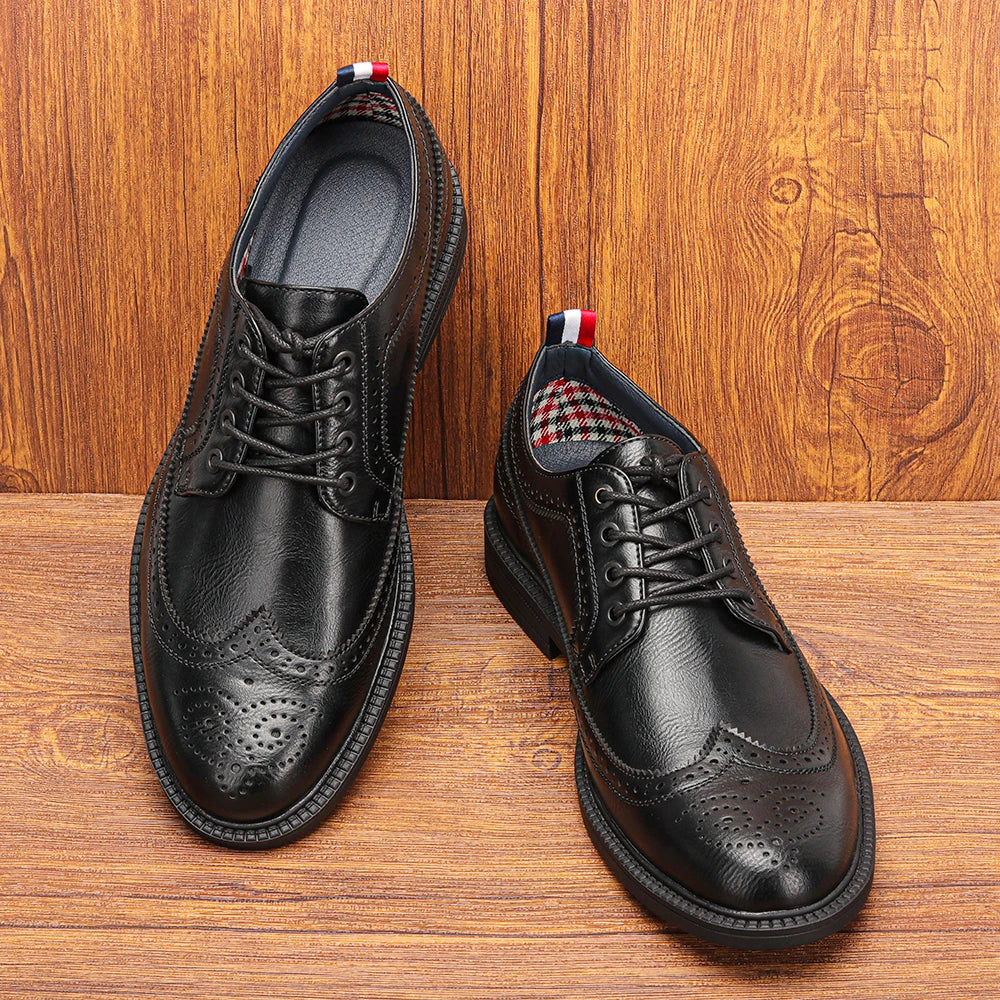 Dress Shoes Man Business Stylish Comfortable