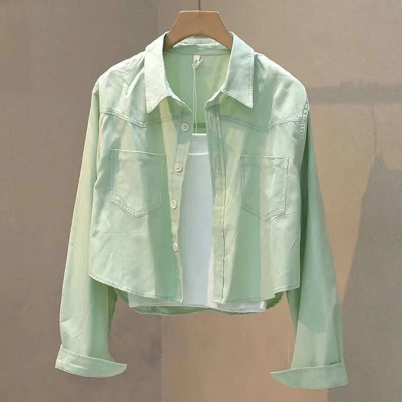 Women's Spring Summer Loose Cropped Blouses