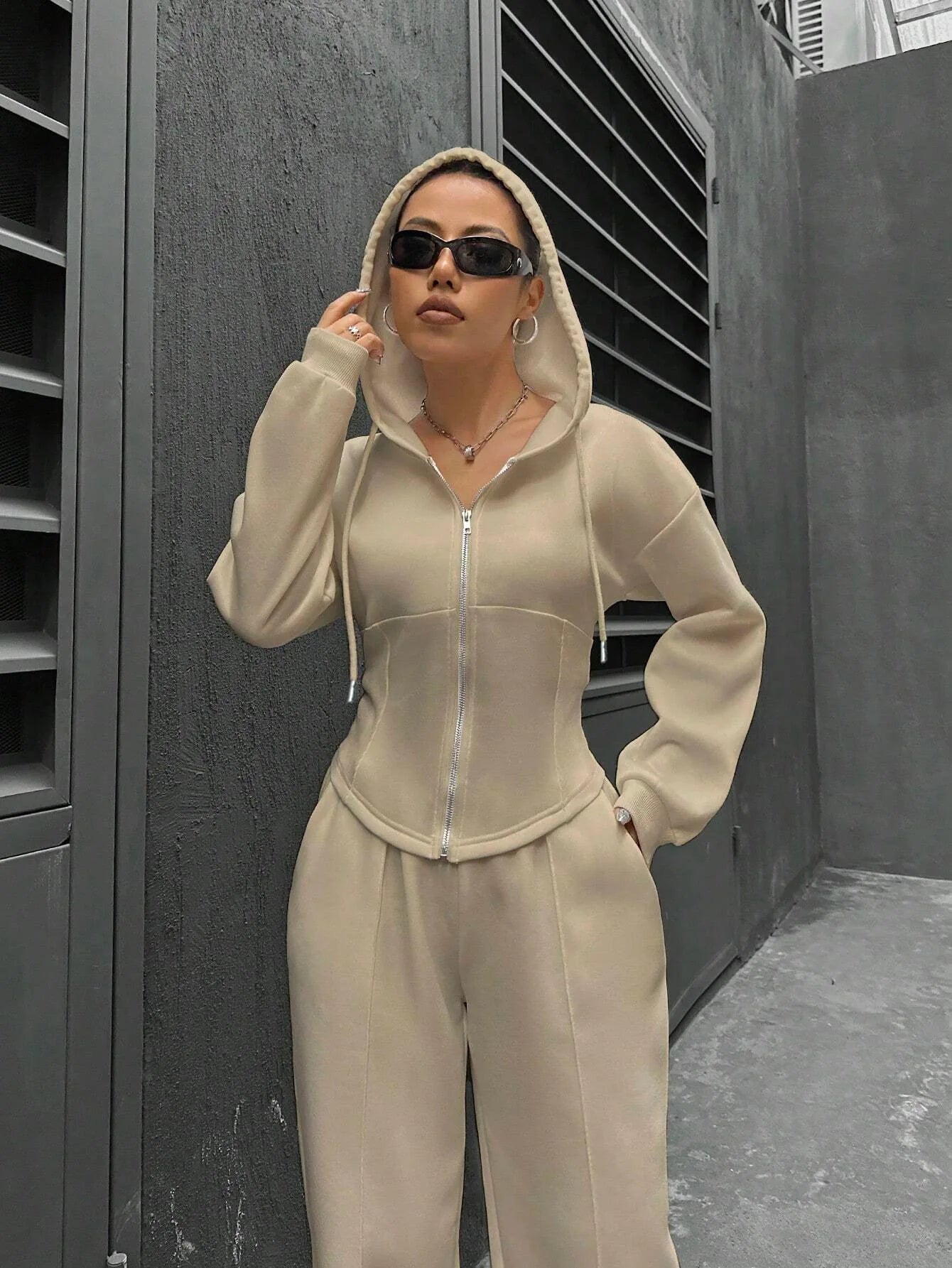 Sweatshirt Two-piece Set Women's Casual Sports Suit