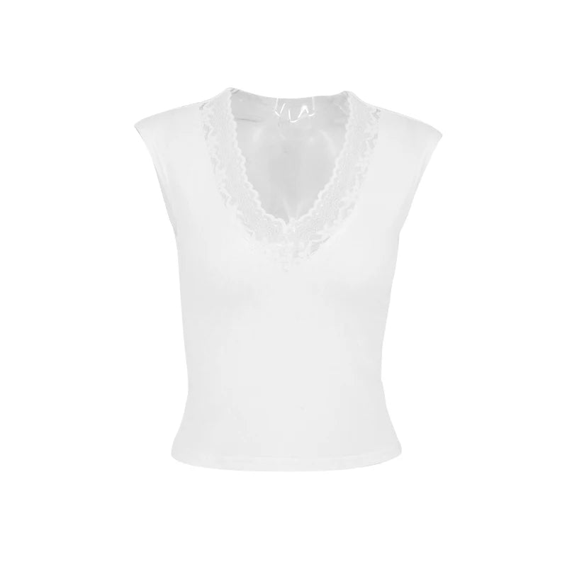 Women Tank Summer New Sexy Sleeveless Lace