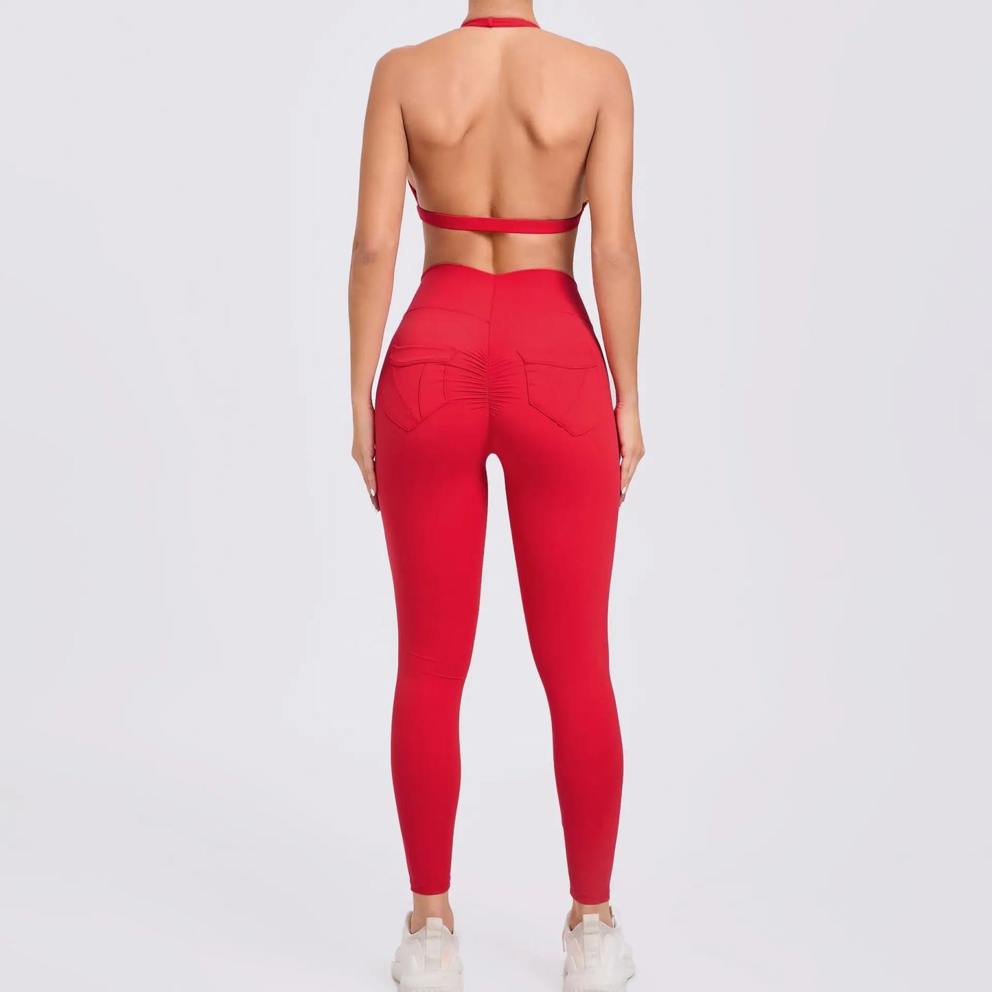 Workout Set for Women Yoga Outfit Seamless Sports Bra High Waist Gym Leggings