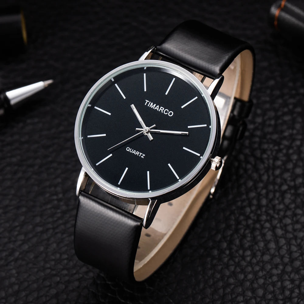 Women's Watches  Fashion Metal Round Dial Analog Quartz Watch for Men Women