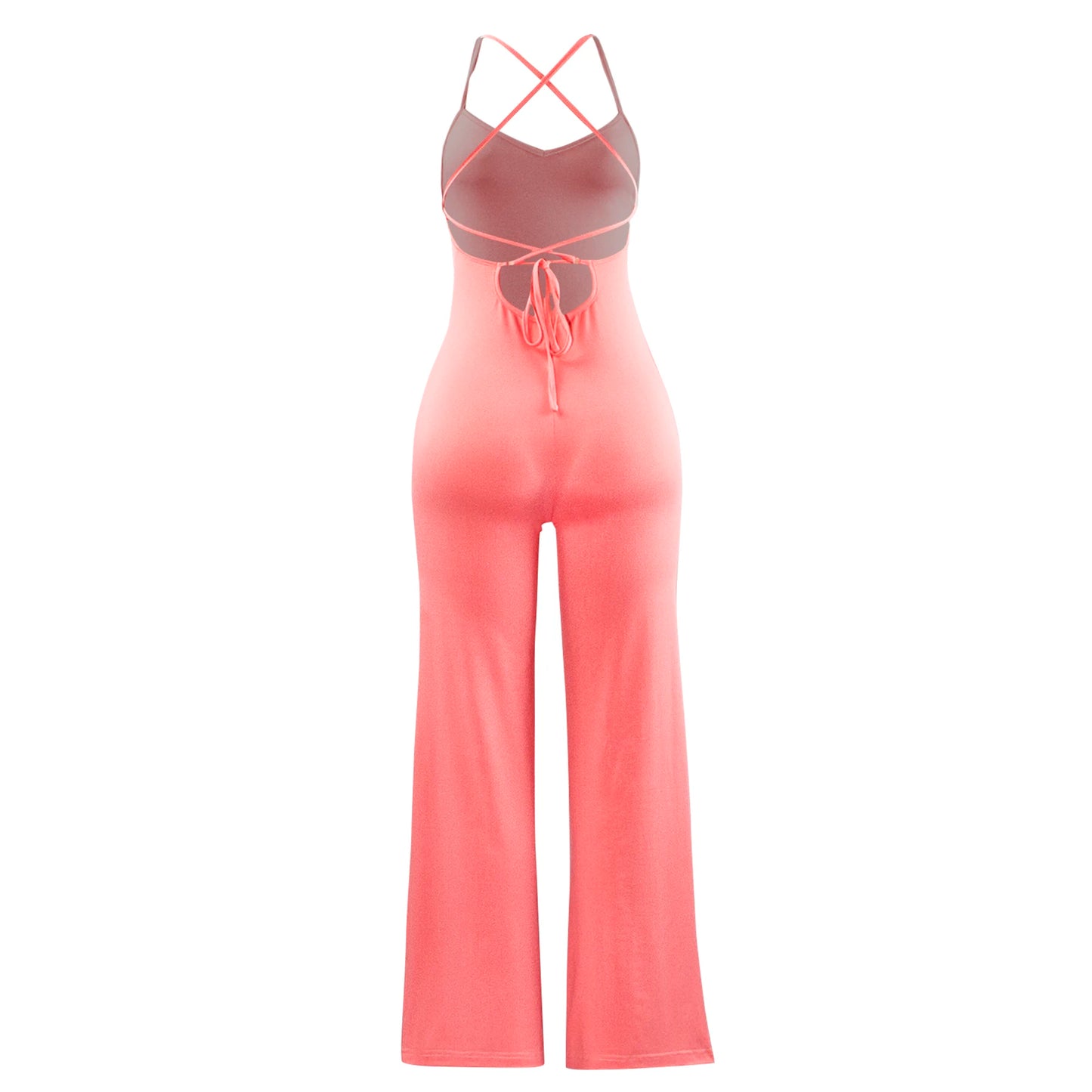 Women's Elegant  Halter Backless Sleeveless Jumpsuit