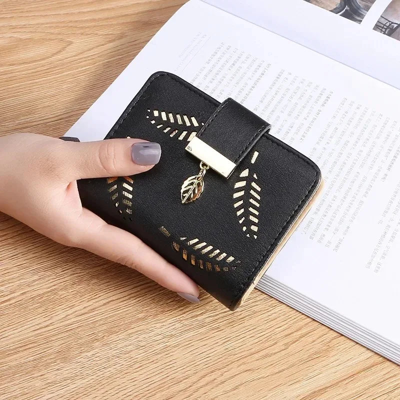 Women Wallet PU Leather Purse Female Long Wallet Gold
