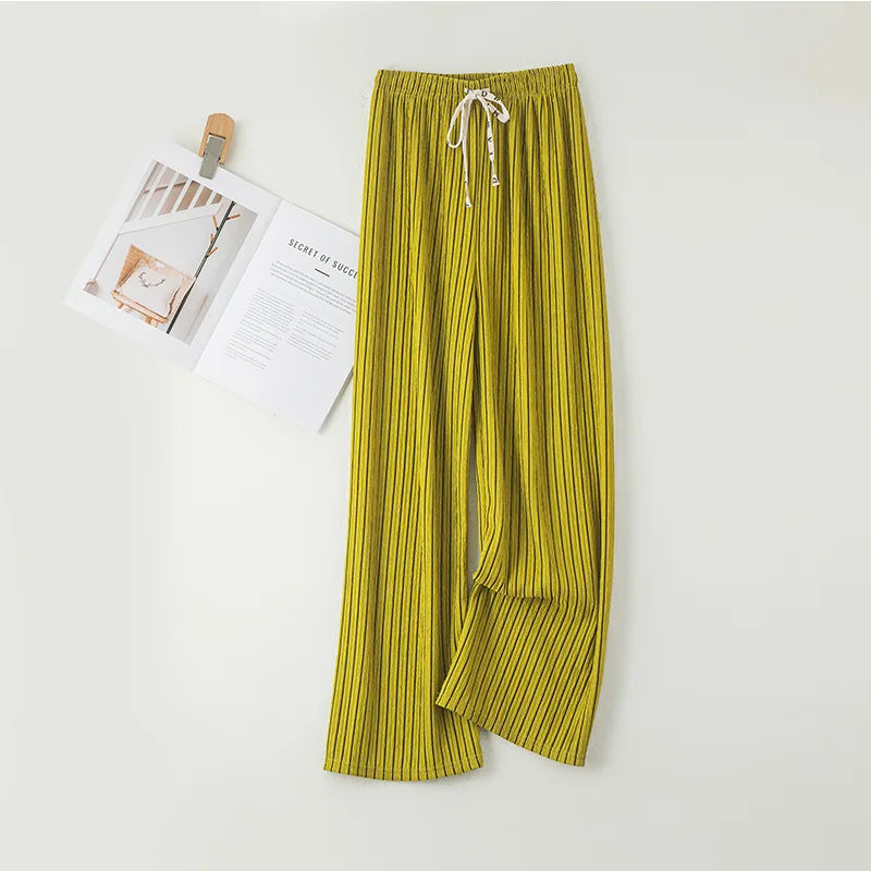 Wide Leg  Women's High Waist Drape Pleated Loose Casual pants