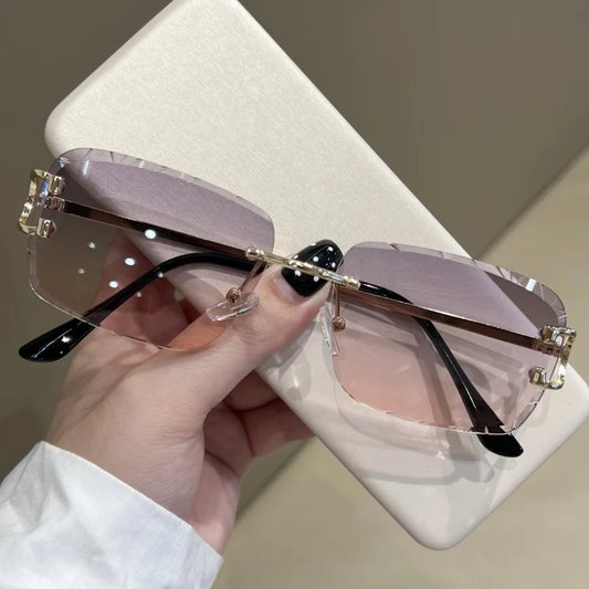 Women's Fashion Glasses New Frameless High-Definition