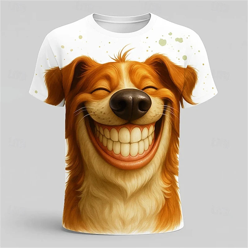 Men's Animal 3D Shirts  O-Neck Shirt
