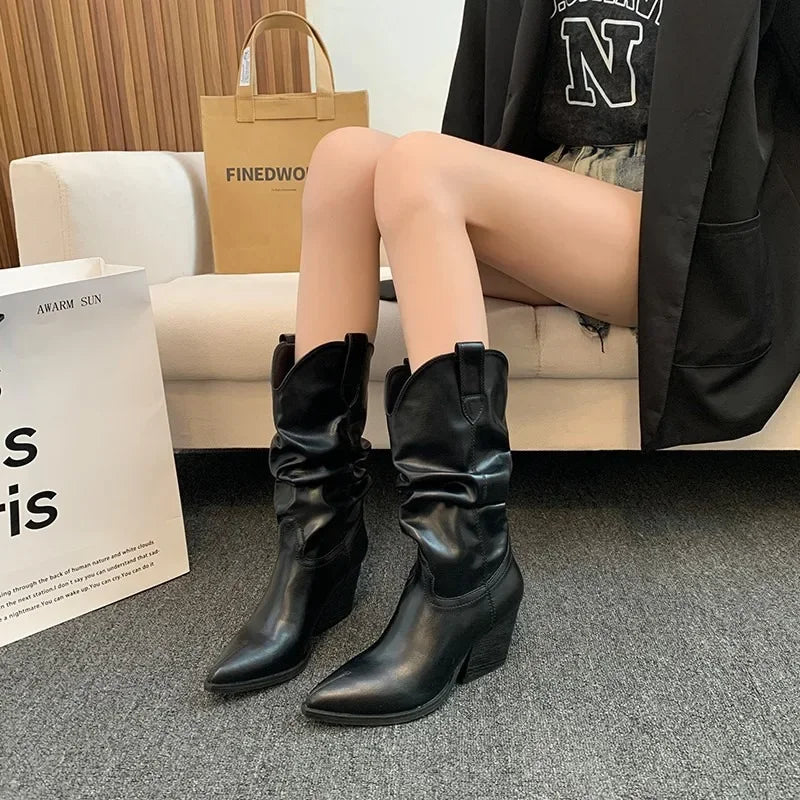 Coarse heeled Boots for Women