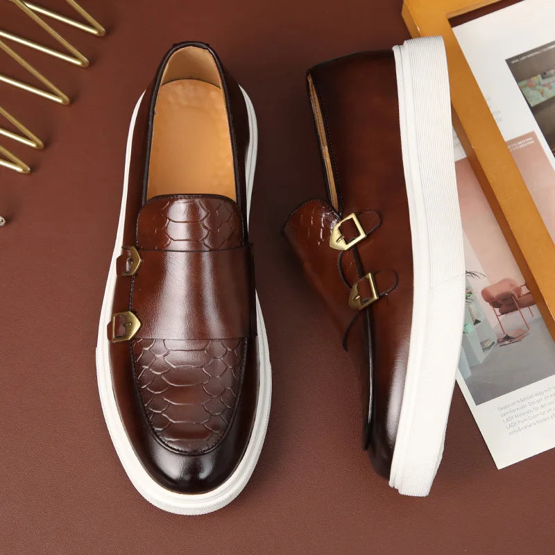 Loafers For Men Leather Casual Driving Shoes
