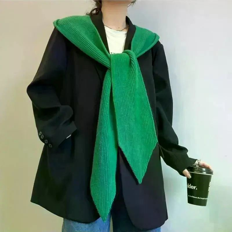 Women Bonnet Balaclava Beanies With Scarf