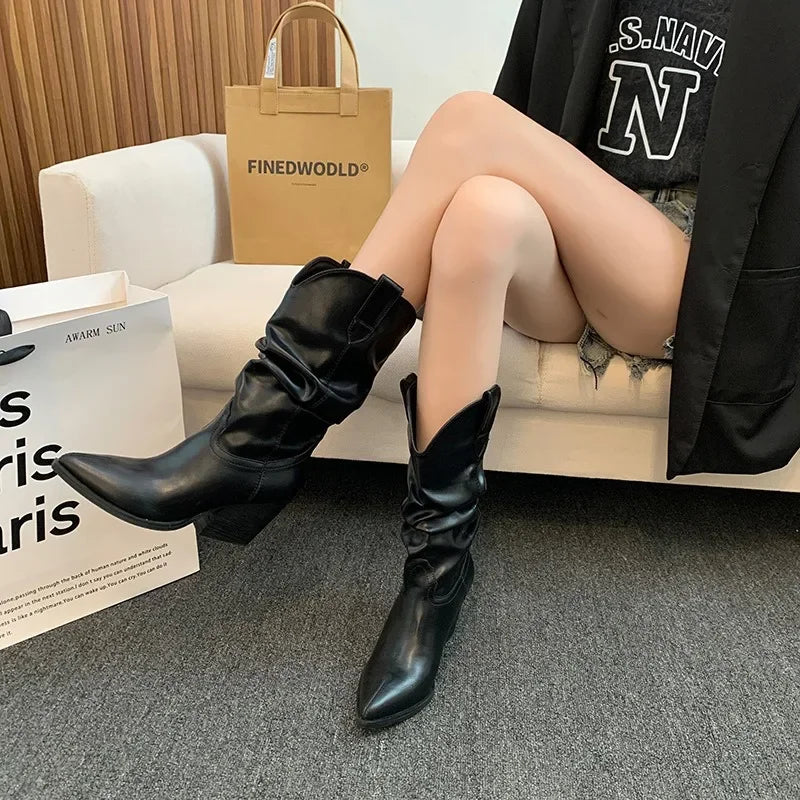 Coarse heeled Boots for Women