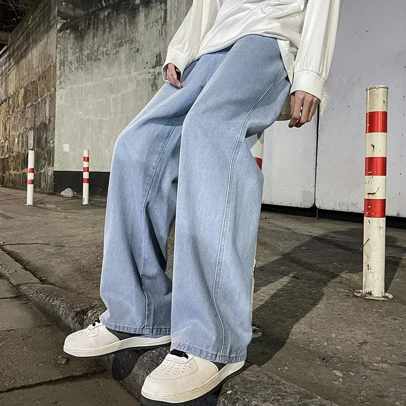 Men's Jeans American Loose Wide-leg