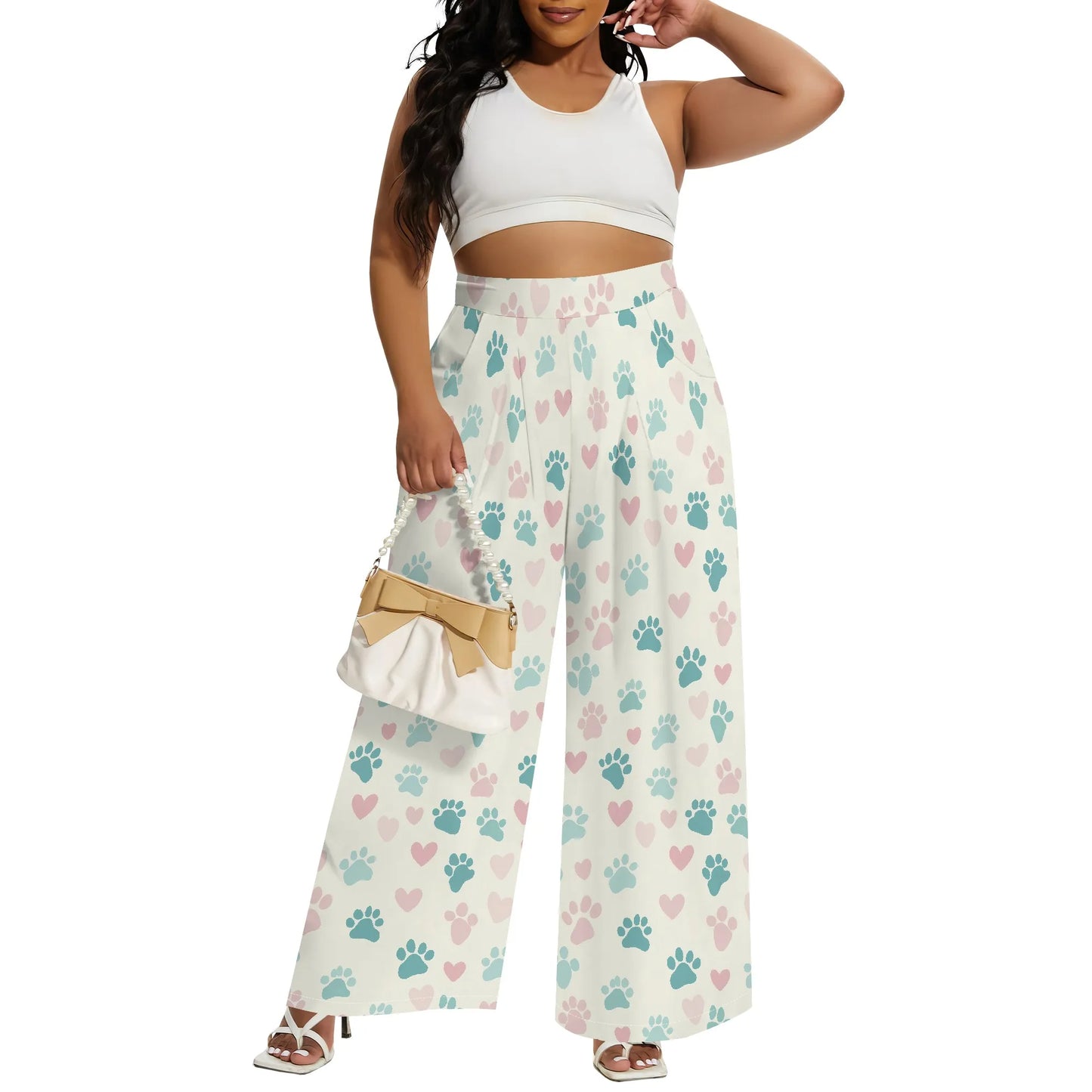 Wide Leg Pants for Women  with Pocket